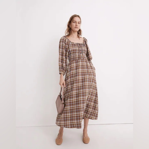 Madewell Sophia Gauze Midi Dress - Picture 2 of 8